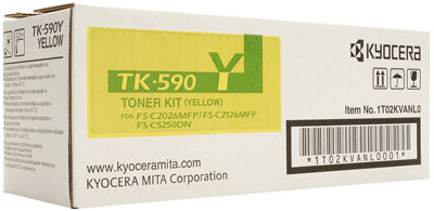 kyocera tk590 y sarı orjinal toner
