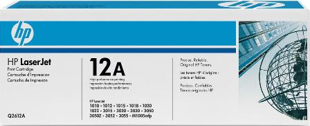 HP Q2612A (12A) Siyah Orjinal Toner kutusuz