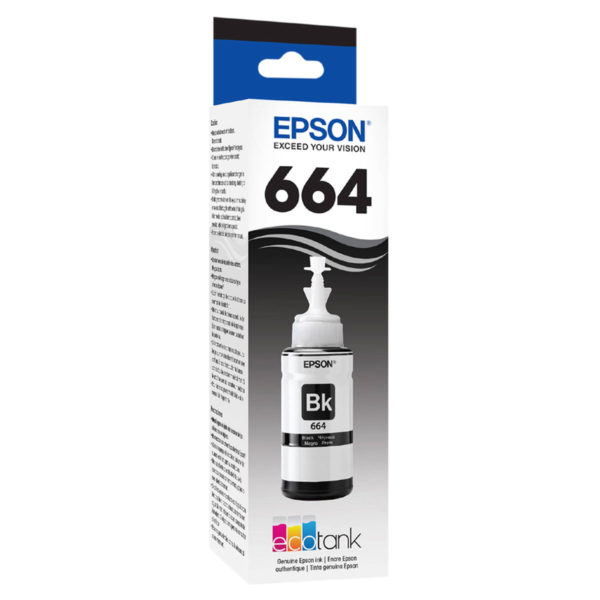 Epson T6641 Orijinal Siyah 70 ml. 664 Şişe Mürekkep
