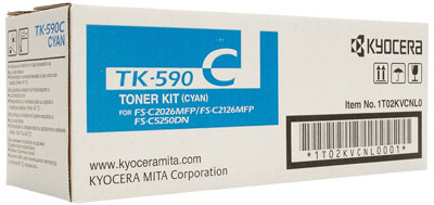 kyocera tk590 c mavi orjinal toner